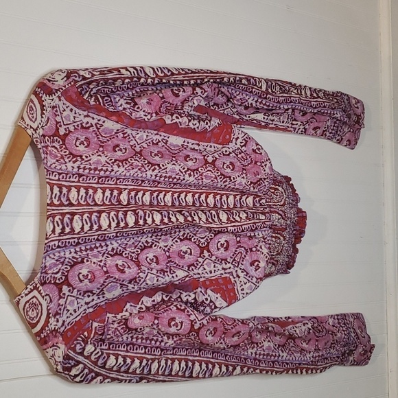 Free People Rayon BOHO crop top size XS - Picture 8 of 10